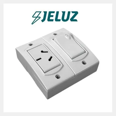 BASE EXTRA CHATA PUNTO Y TOMA C/NEUTRO JELUZ VERONA 50417/2 -