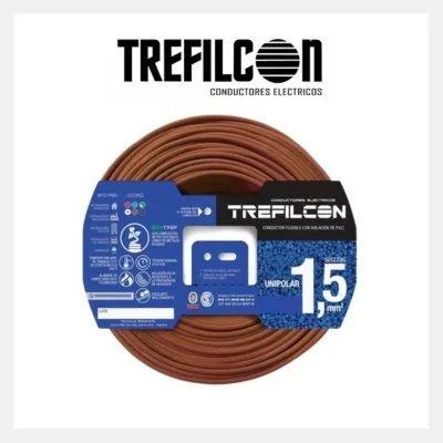 CABLE UNIPOLAR 1 X 1,5 NORMALIZADO MARRON TREFILCON *