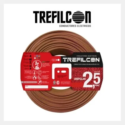 CABLE UNIPOLAR 1 X 2,5 NORMALIZADO  MARRON TREFILCON *