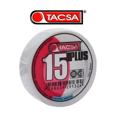 CINTA AISLADORA TACSA 19MM X 10M X 0,15MM BLANCA