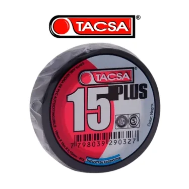 CINTA AISLADORA TACSA 19MM X 20M X 0,15MM NEGRA