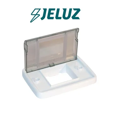 BASTIDOR ESTANCO BLANCO CON TAPA TRANSPARENTE JELUZ VERONA