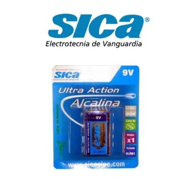 BATERIA 9V ALCALINA BLISTER X 1 SICA 915315