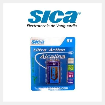 BATERIA 9V ALCALINA BLISTER X 1 SICA 915315