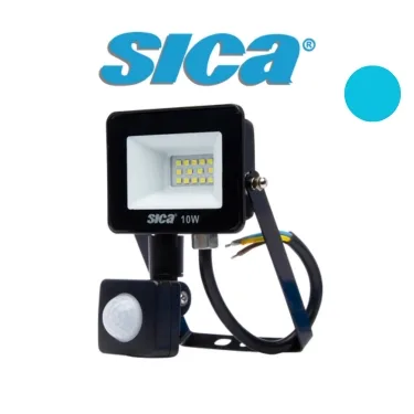 REFLECTOR LED 10W LUZ FRIA SICA C/SENSOR MOV. 376796 -