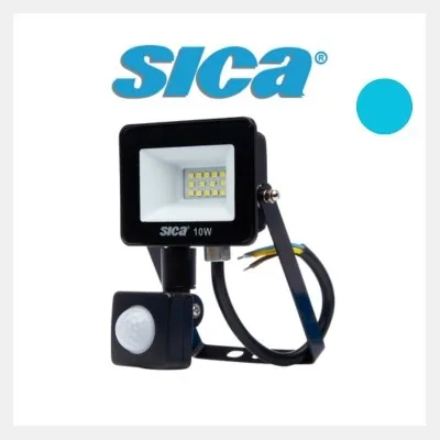 REFLECTOR LED 10W LUZ FRIA SICA C/SENSOR MOV. 376796 -