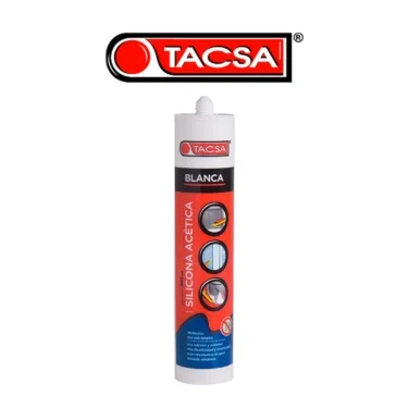 SILICONA ACETICA 280 ML BLANCA TACSA