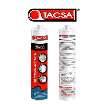 SILICONA ACETICA 280ML NEGRA TACSA