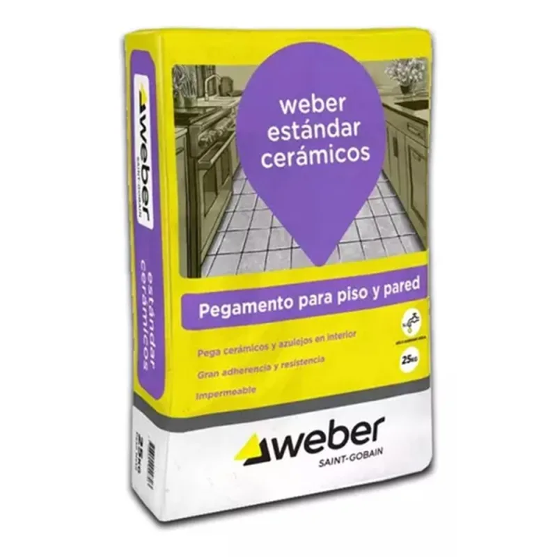 Pegamento Weber Gris Estándar 25 kg