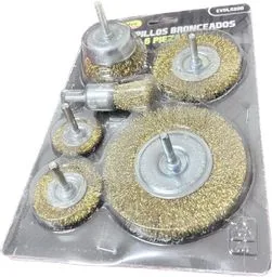 CEPILLOS PARA TALADRO JUEGO X 6 PIEZAS