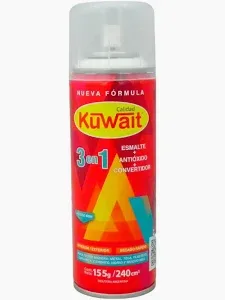 Esmalte Sintético Aerosol Blanco Mate Kuwait 440cc