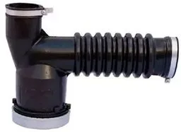 Sifón Simple para Bacha PVC con Abrazadera Metálica