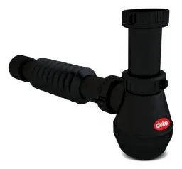 Sifón Black 1 Vía con Registro Ajustable Duke